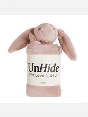 UnHide Lil' Marsh Everywear Blanket™ Rosy Bunny Lovey ~ NWT